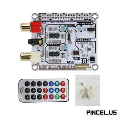 For Volumio Mode Raspberry Pi DAC Raspberry Pi 3B+ HIFI Dual Decoding DAC I2S 