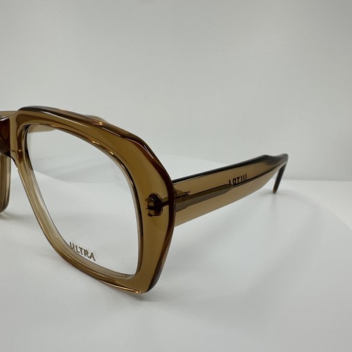 Pre-owned Goliath Ii Eyeglasses Ultra  2 C. Translucent Honey 62-20mm Holland In Clear Demo Lenses
