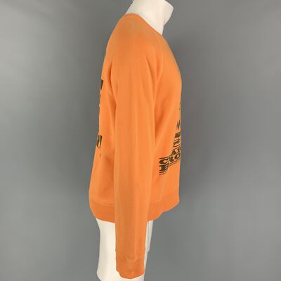 MARC JACOBS x PEANUTS Size XS Orange Black Graphic Cotton Crew