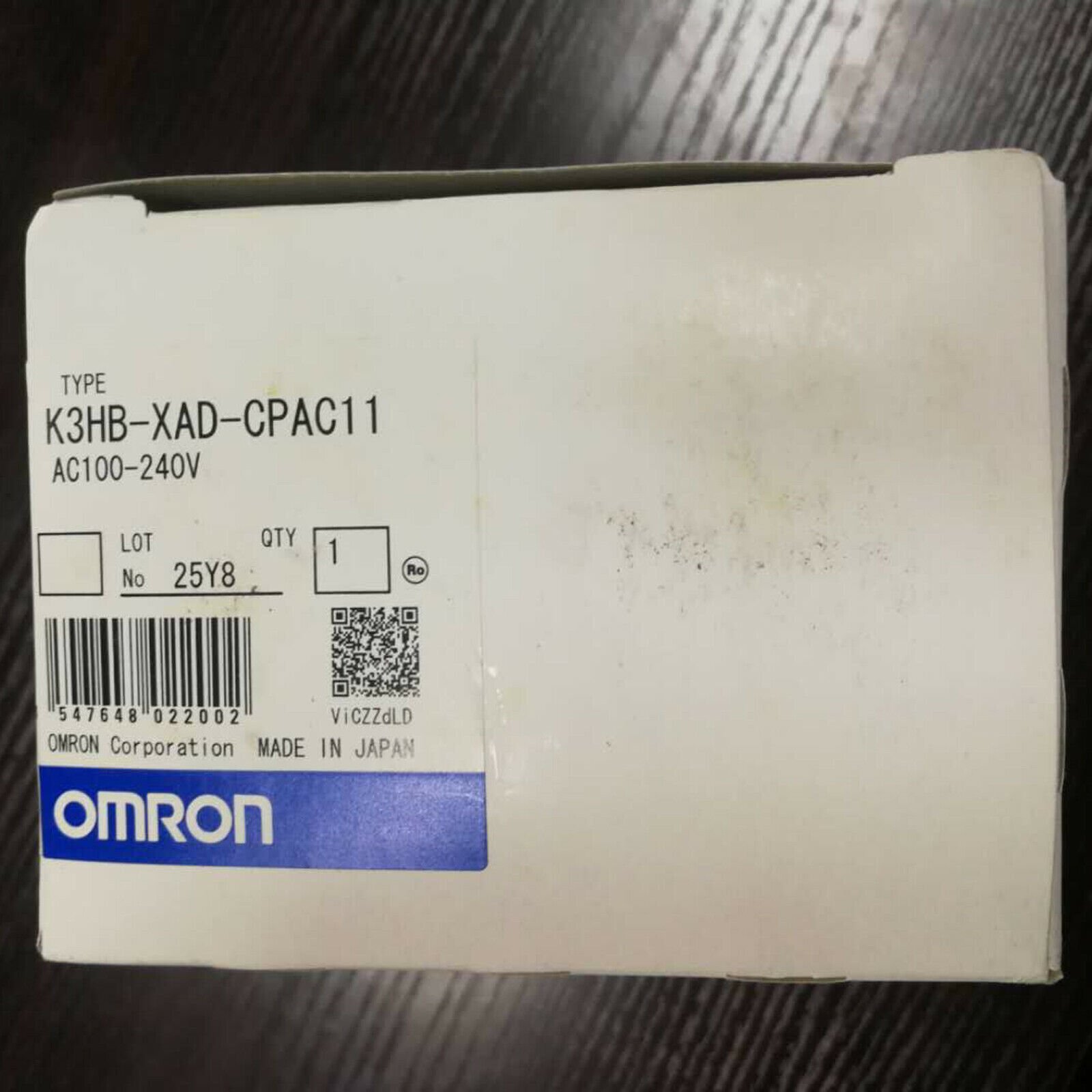 New Omron K3HB-XAD-CPAC11 current and voltage rotation table New Omron K3HB-XAD-CPAC11 current and voltage rotation table