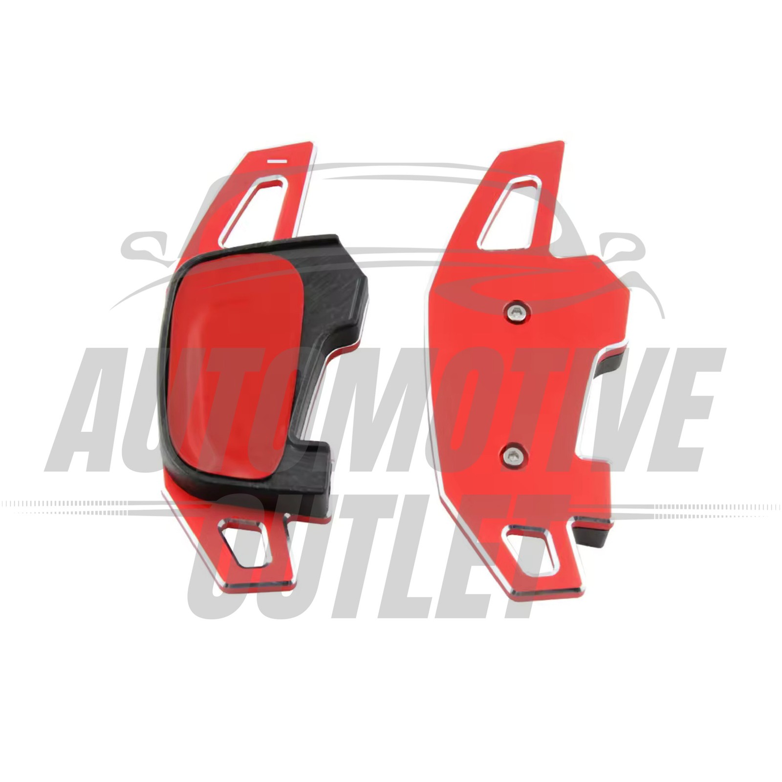 CAR STEERING GEAR PADDLE SHIFT EXTENSION METAL RED FOR VW SCIROCCO 2015-2018 5