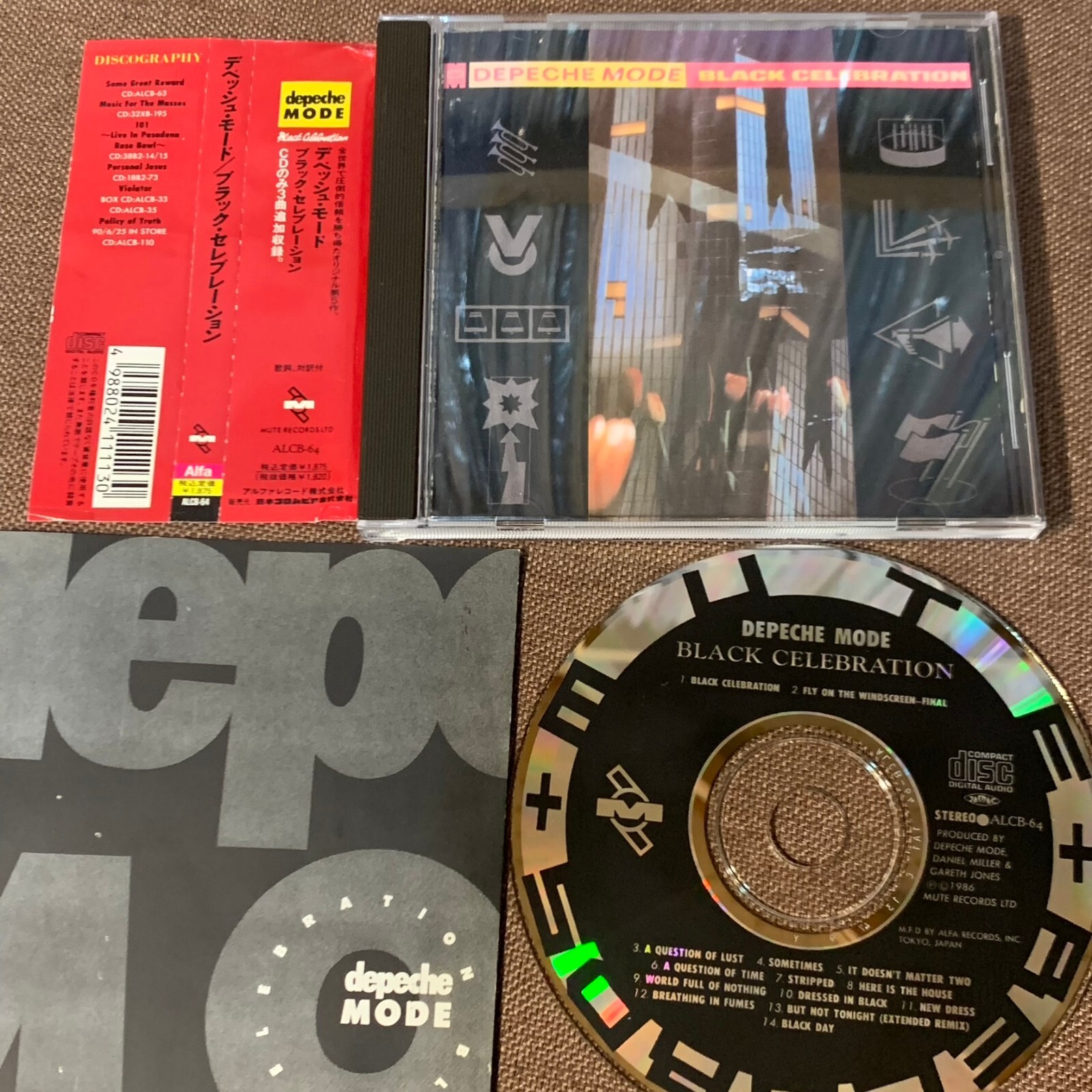 DEPECHE MODE Black Celebration JAPAN CD ALCB-64 w/ OBI +
