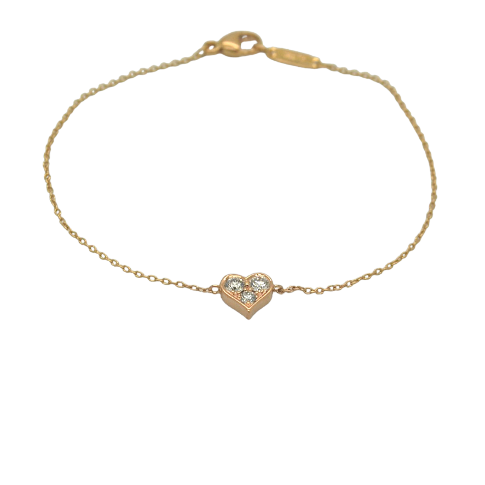 Tiffany rose online gold heart bracelet