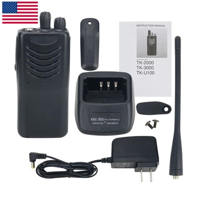 TK-U100 4W 3-5KM UHF Walkie Talkie 440-480MHz 16CH Handheld Transceiver USA