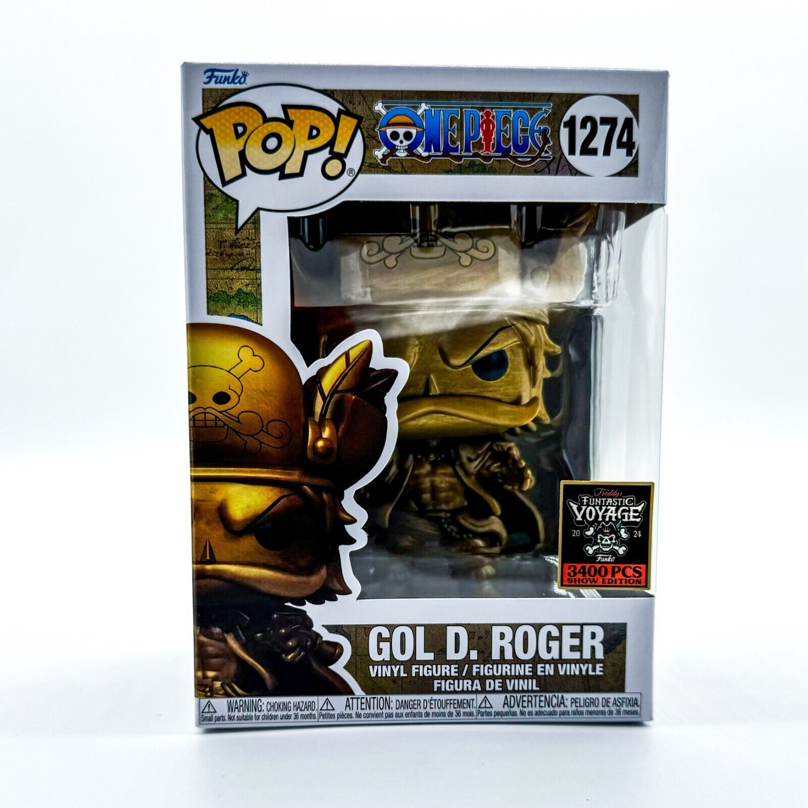 Gol D. Roger Funko PoP - 2024 Fundays - LE of 3400 - One Gol D. Roger Funko PoP - 2024 Fundays - LE of 3400 - One