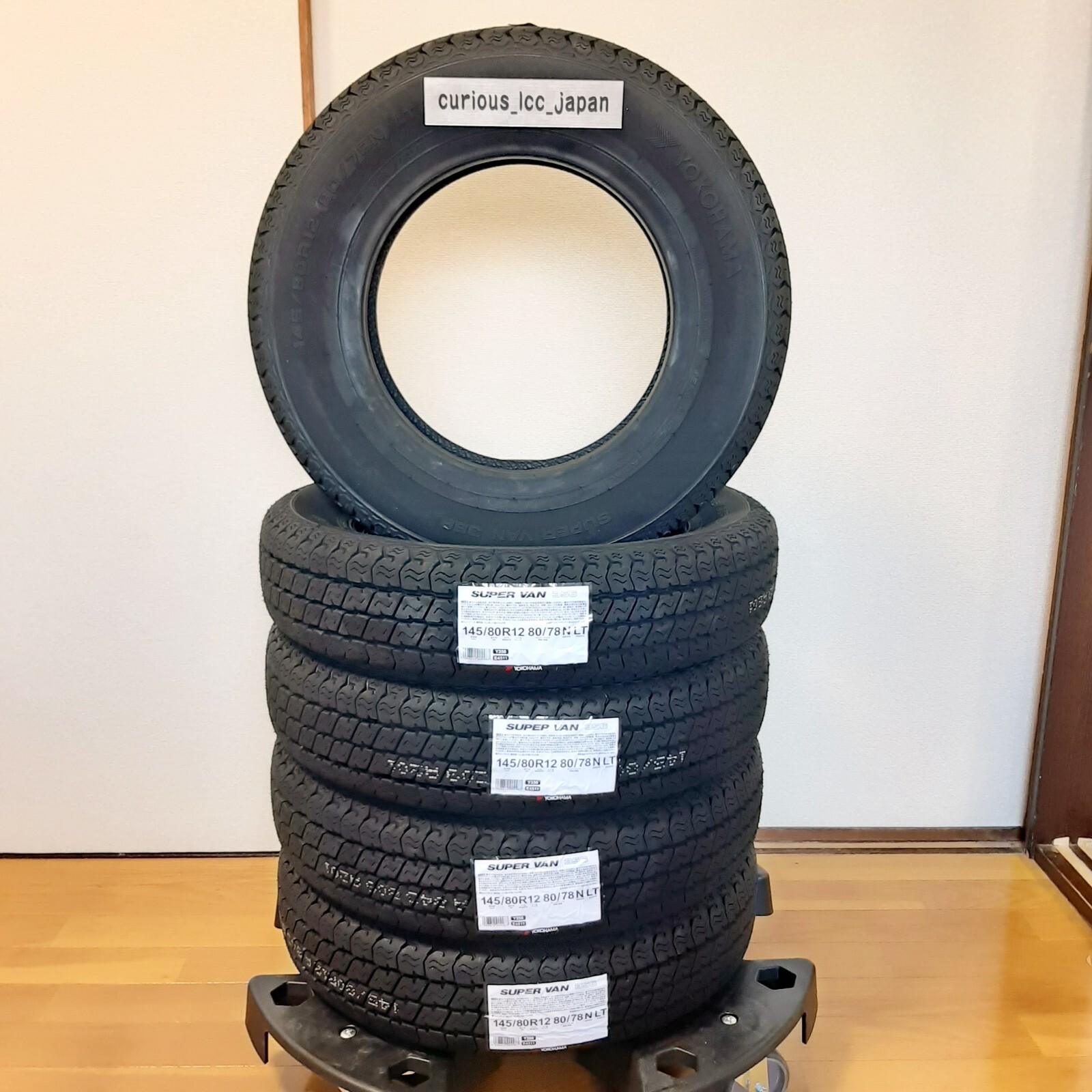 YOKOHAMA SUPER VAN Y356 145/80R12 80/78 145R12 6PR Set of 4