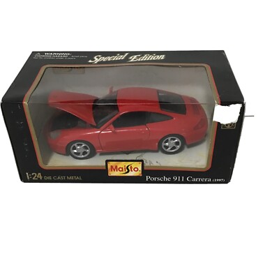 Maisto, Special Edition, Red  Porsche 911 Carrera 1997 1/124 scale: