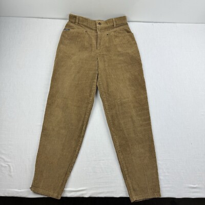 Vintage Alain Manoukian Corduroy Pants Womens 24 Tan France 1980s 70s Designer 