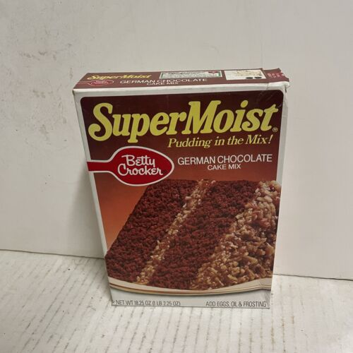 Vintage Betty Crocker Super Moist German Chocolate Mix HTF 