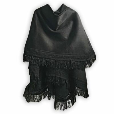Pre-owned Ecualama Wholesale Lot Of 10 Alpaca Wool Poncho Unisex South American Cape Coat Jacket In Multicolor