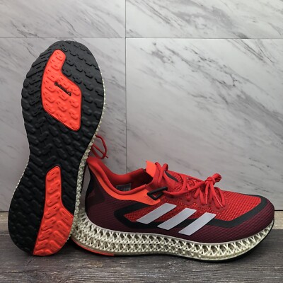 Adidas 4DFWD 2 Running Shoes 'Scarlet Solar Red' IF9933 Men's Sz 10.5 Primeknit+