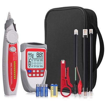 Wire Tracker Cable Finder LCD Network Cable Tester with POE Test Network Test De