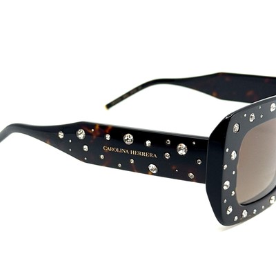 Pre-owned Carolina Herrera Sunglasses Her0131/s 086ha Authentic In Brown