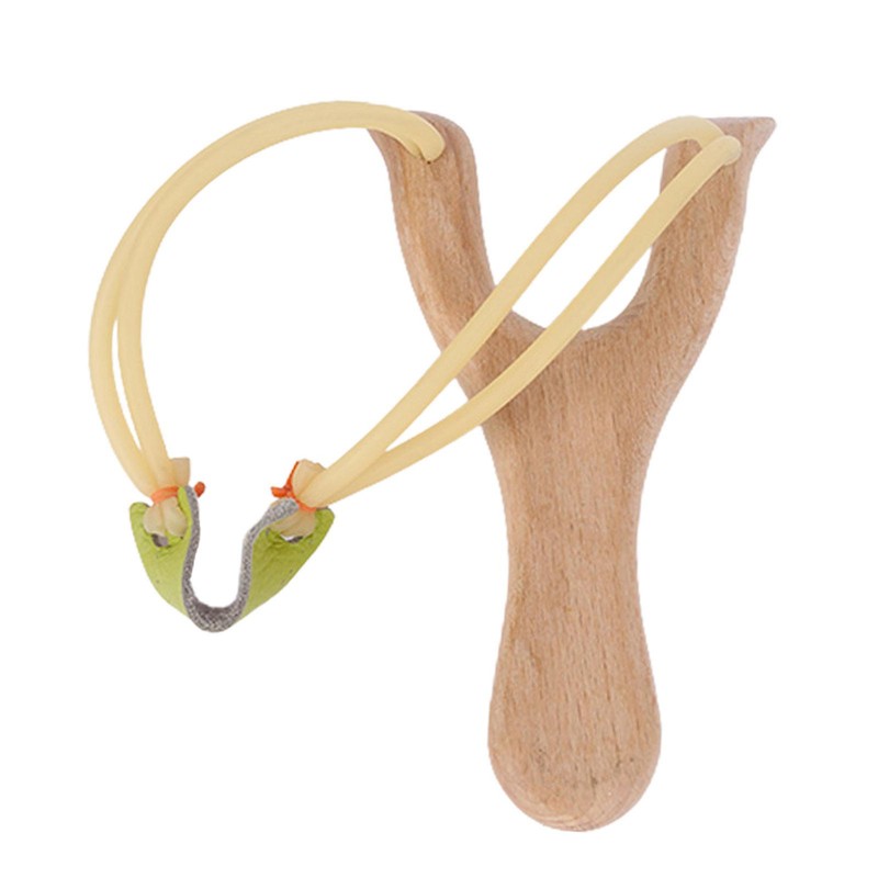Wooden Slingshot Toy Outdoor Sports Game Slingshot Kid Gift random color