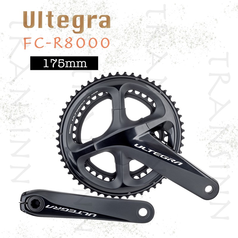 Shimano Ultegra FC-R8000 Double Crankset 11 Speed 53-39T 175mm without BB NEW