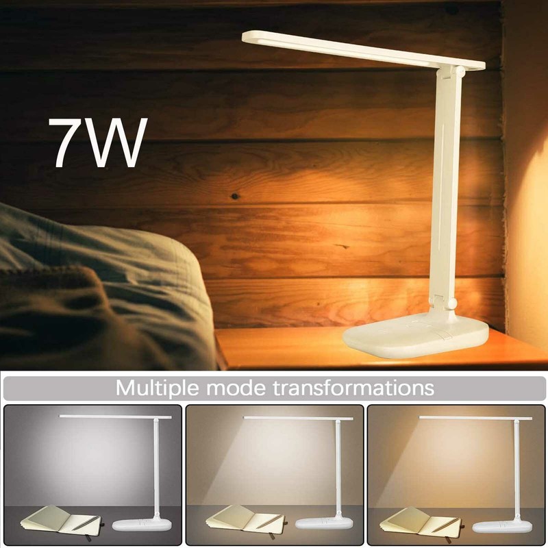 LED Schreibtischlampe Tischlampe dimmbar Leselampe Büroleuchte 7W