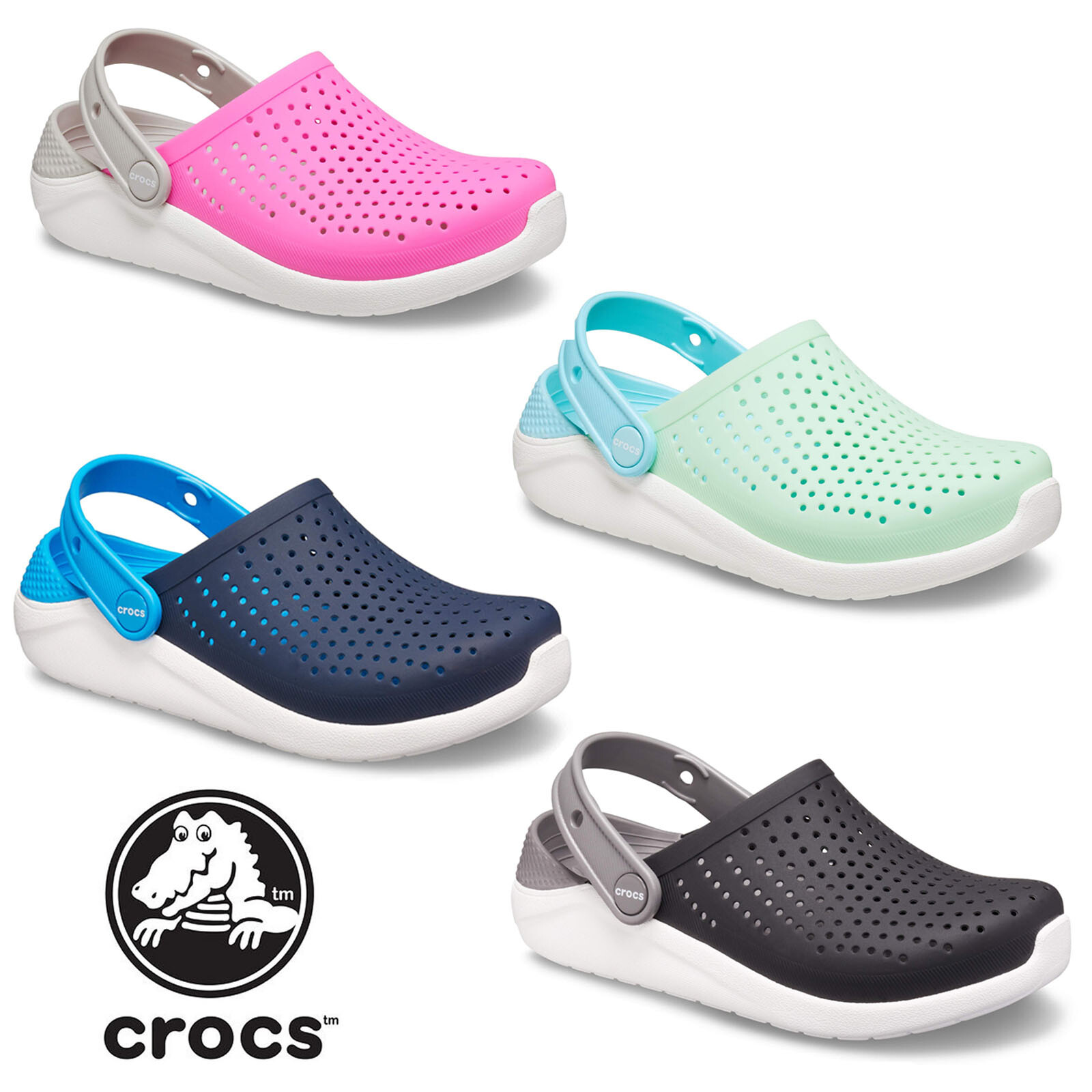 junior white crocs