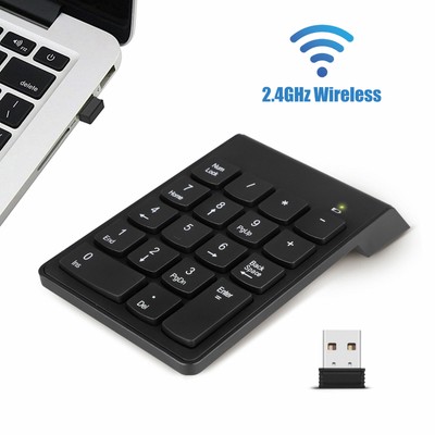 Suitable for Office Easy to Carry ZUEN Wired Numeric Keypad Black 18 Key Chocolate Mini Keyboard Waterproof Calculation