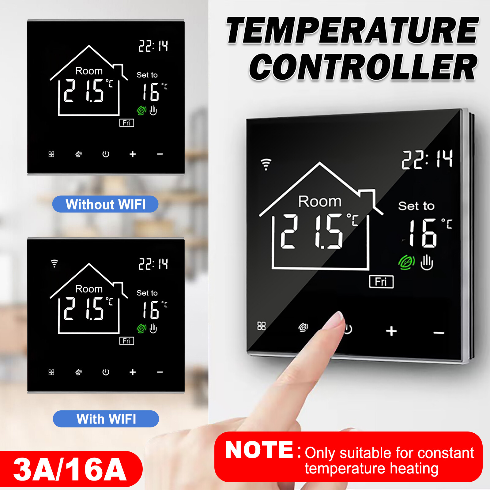 Electric Floor Heat Temperature Control Programmable Home