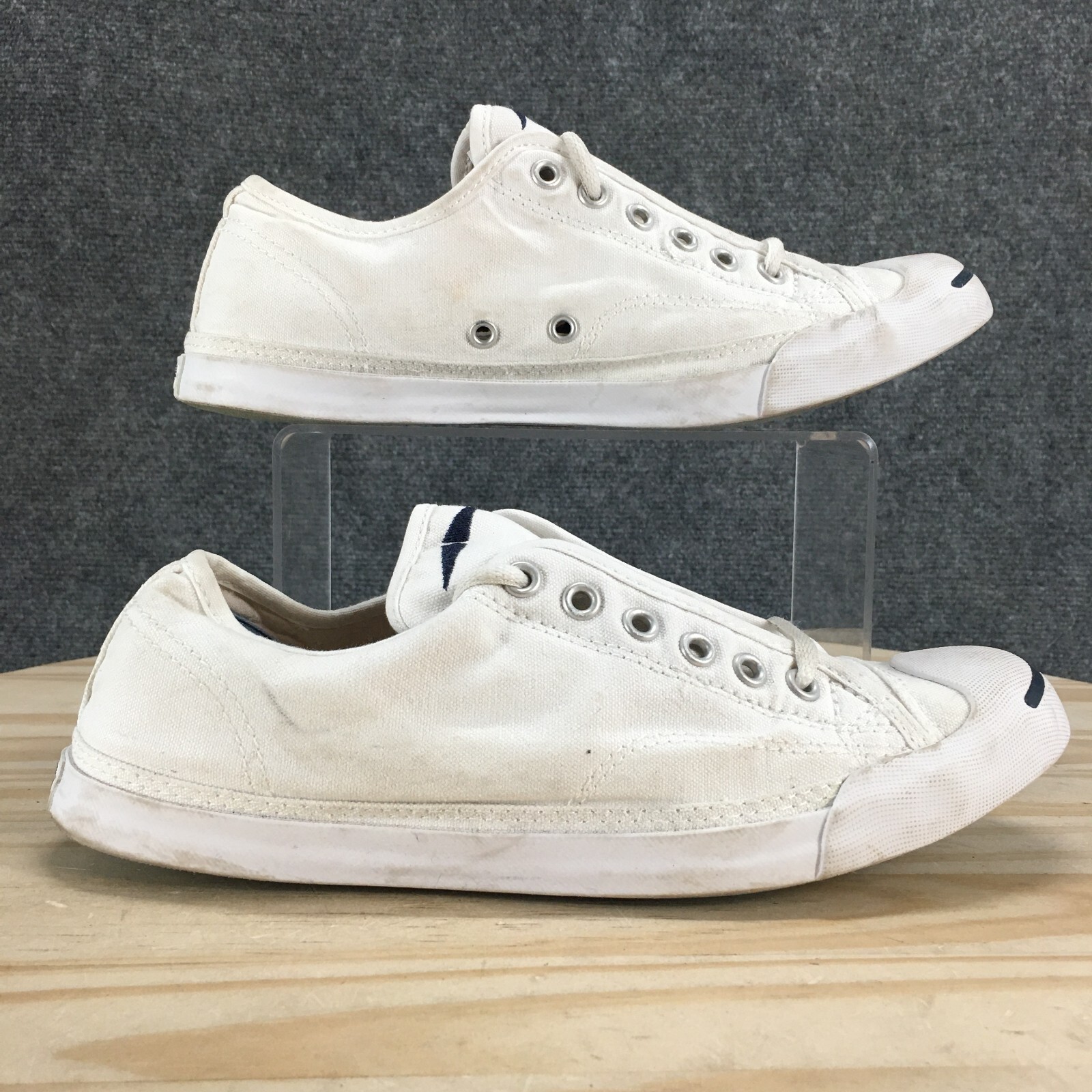 USA製 CONVERSE JACK PURCELL CANVAS WHITE Converse Sneakers Men 7 White Jack Purcell Ox Low Profile