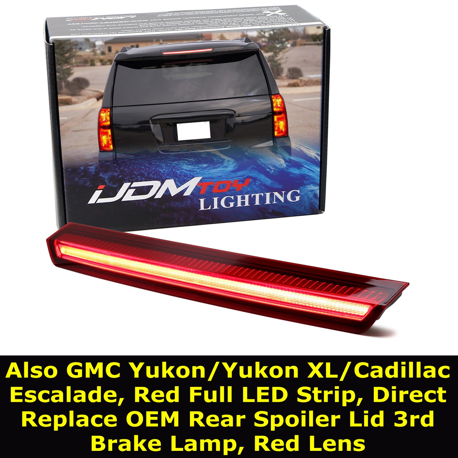 LED High Mount Third Brake Light For Chevy 2015-2020 Suburban/Tahoe by iJDMTOY