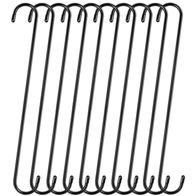 10 Pack 16 Inch Extra Large S Hooks for Hanging Plants Tree Brance Bird Feeder