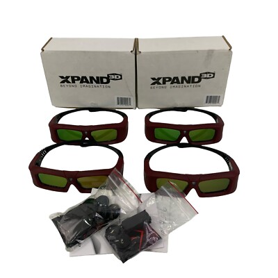 XPAND X102 DLP-Link Beyond Imagination 3D Glasses - Batteries?? Read Desc #8630