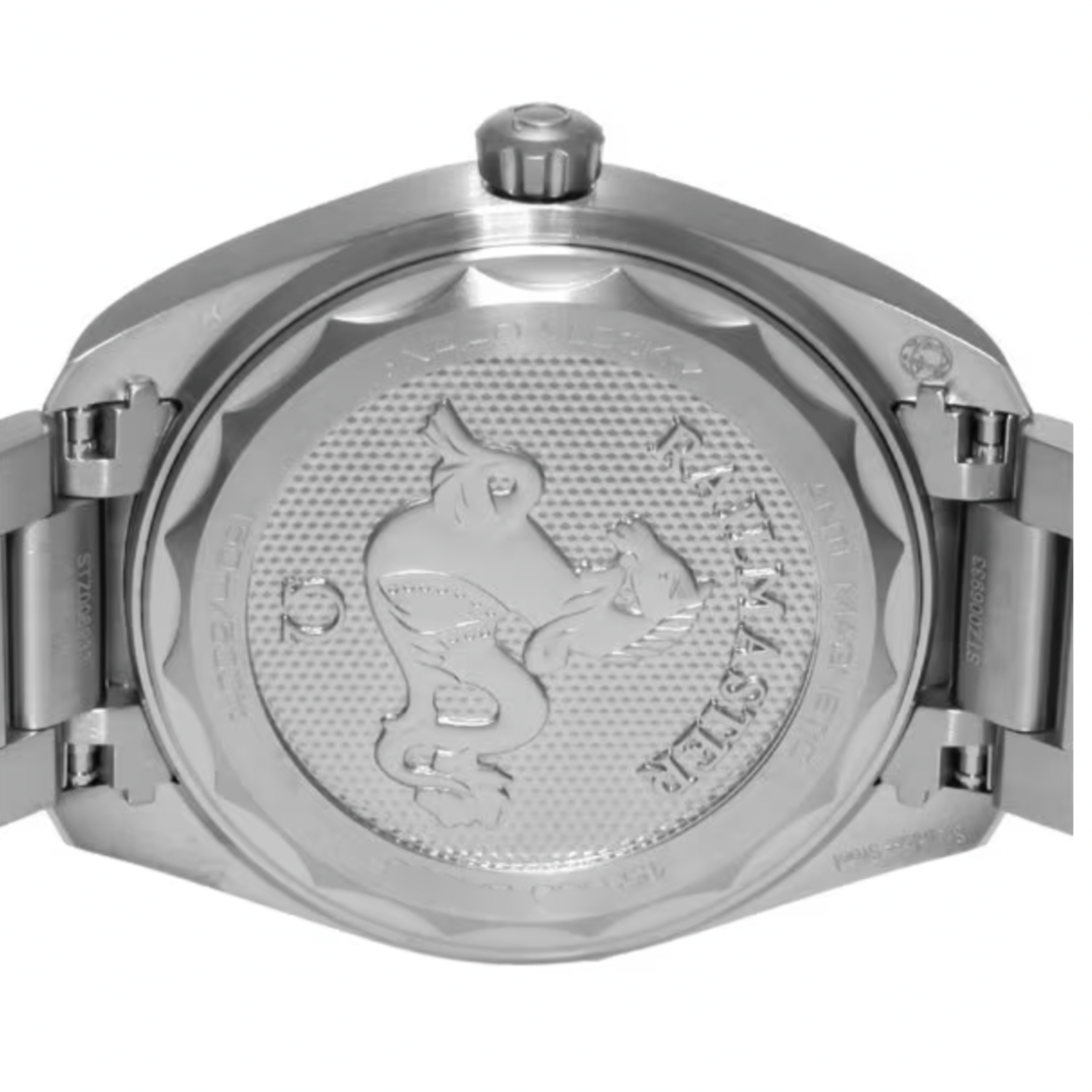 Pre-owned Omega Railmaster Co-axial 220.10.40.20.06.001 Silver Sapphire Men's Watch