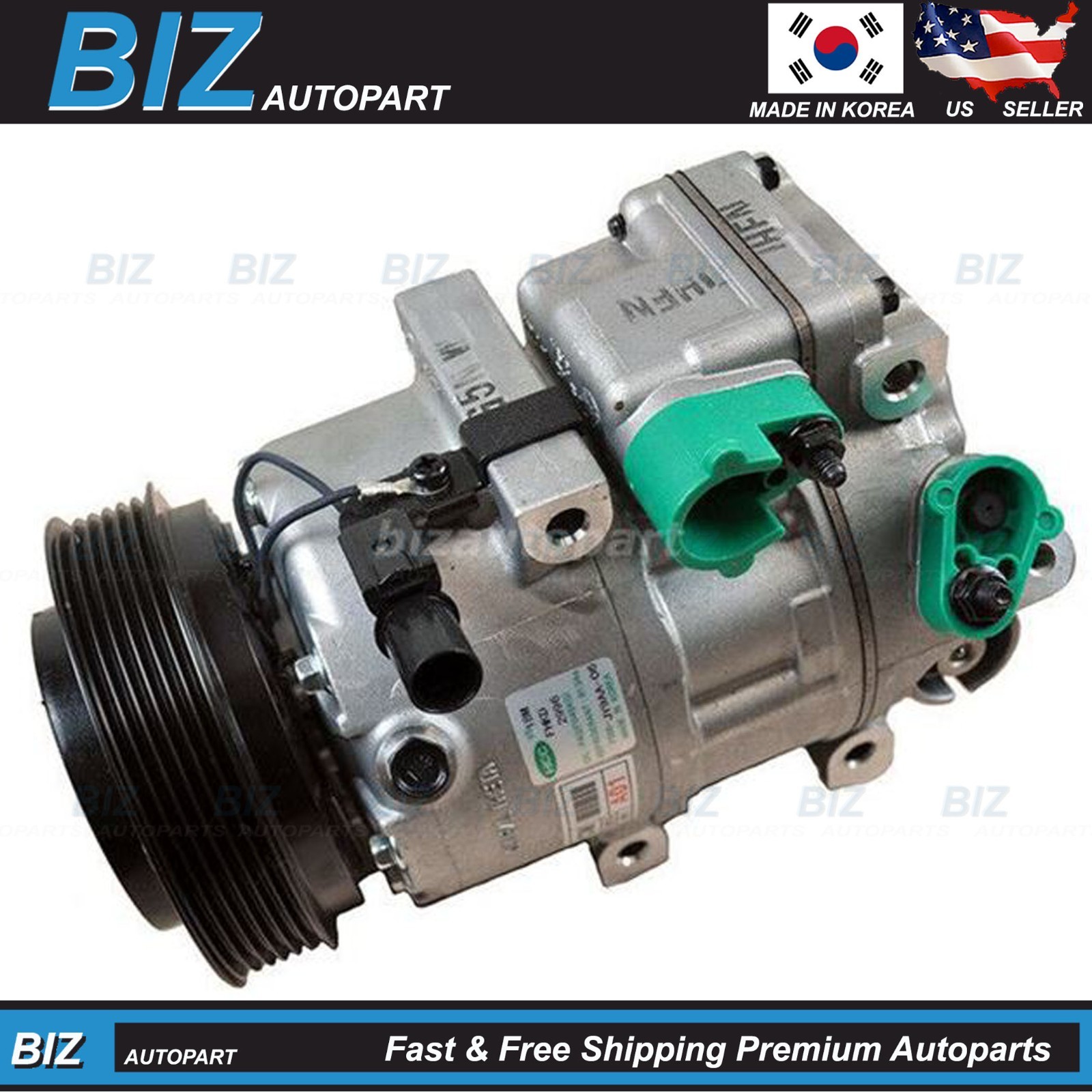 OEM A/C COMPRESSOR & CLUTCH for 10-12 SANTA FE 2011-13 SORENTO 2.4L 97701-1U100