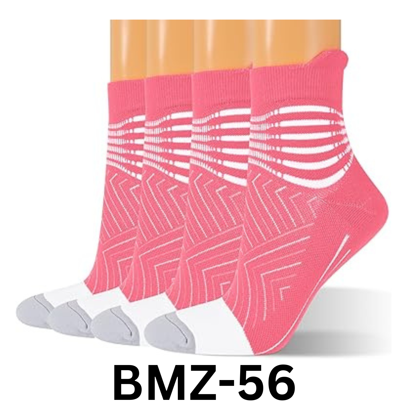 IRAMY Compression Ankle Support Running Socks Coolmax Wicking Women 2 Pairs, S