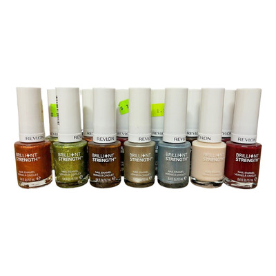 Revlon Brilliant Strength Nail Polish 0.4 oz New Lot of 25 Assorted Colors