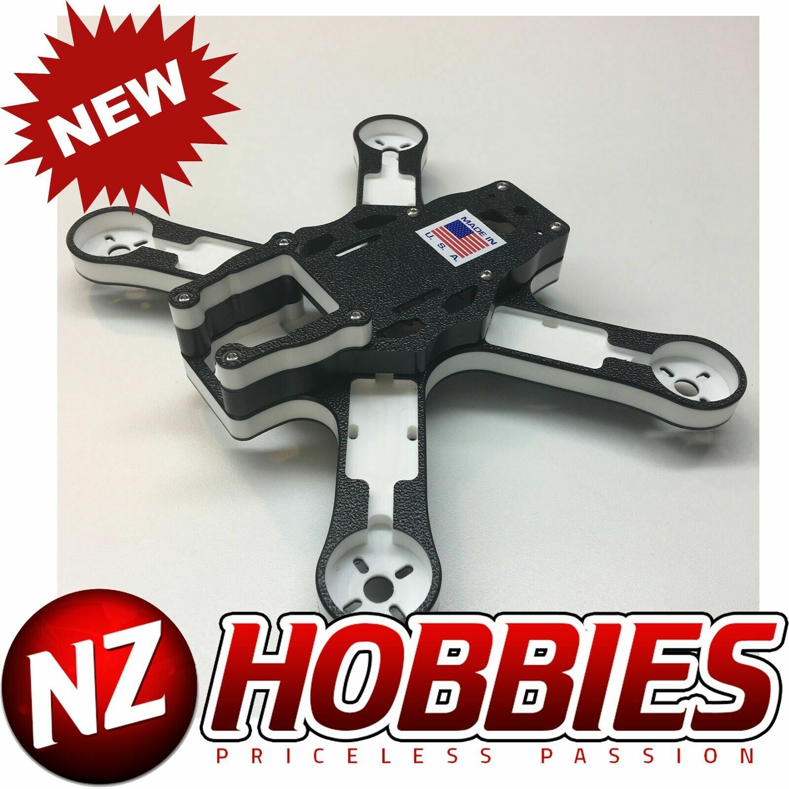 OX THUG 230-H Frame Only for Free Style / Racing FPV Drones : Black & White