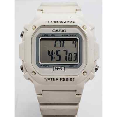 Casio digital women's watch. Day and date on face. 3224 F-108WHC