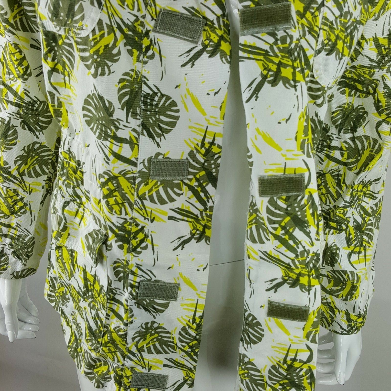 Rockin' Baby Maternity Hooded Unlined Jacket Sz 8 Yellow Brown Ivory Floral NWT