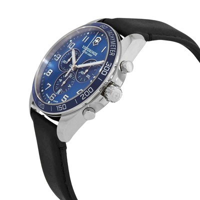 Pre-owned Victorinox Swiss Army Fieldforce Chronograph Blue Dial 241929 100m Mens Watch