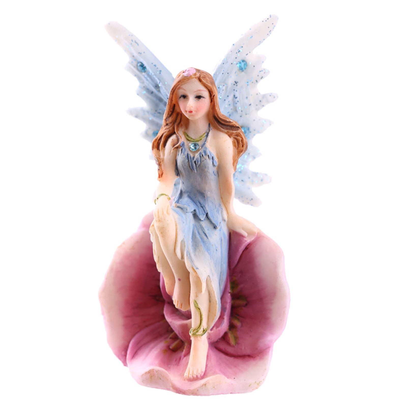 Set of 4 Flower Fairies Colourful Sparkle Garden Home Ornament Fairy Figurines | eBay