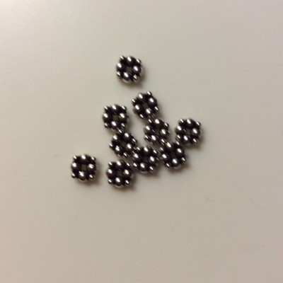 (8) New 925 Sterling Silver Bali Style Square Beads   7.5mm Metal Spacers