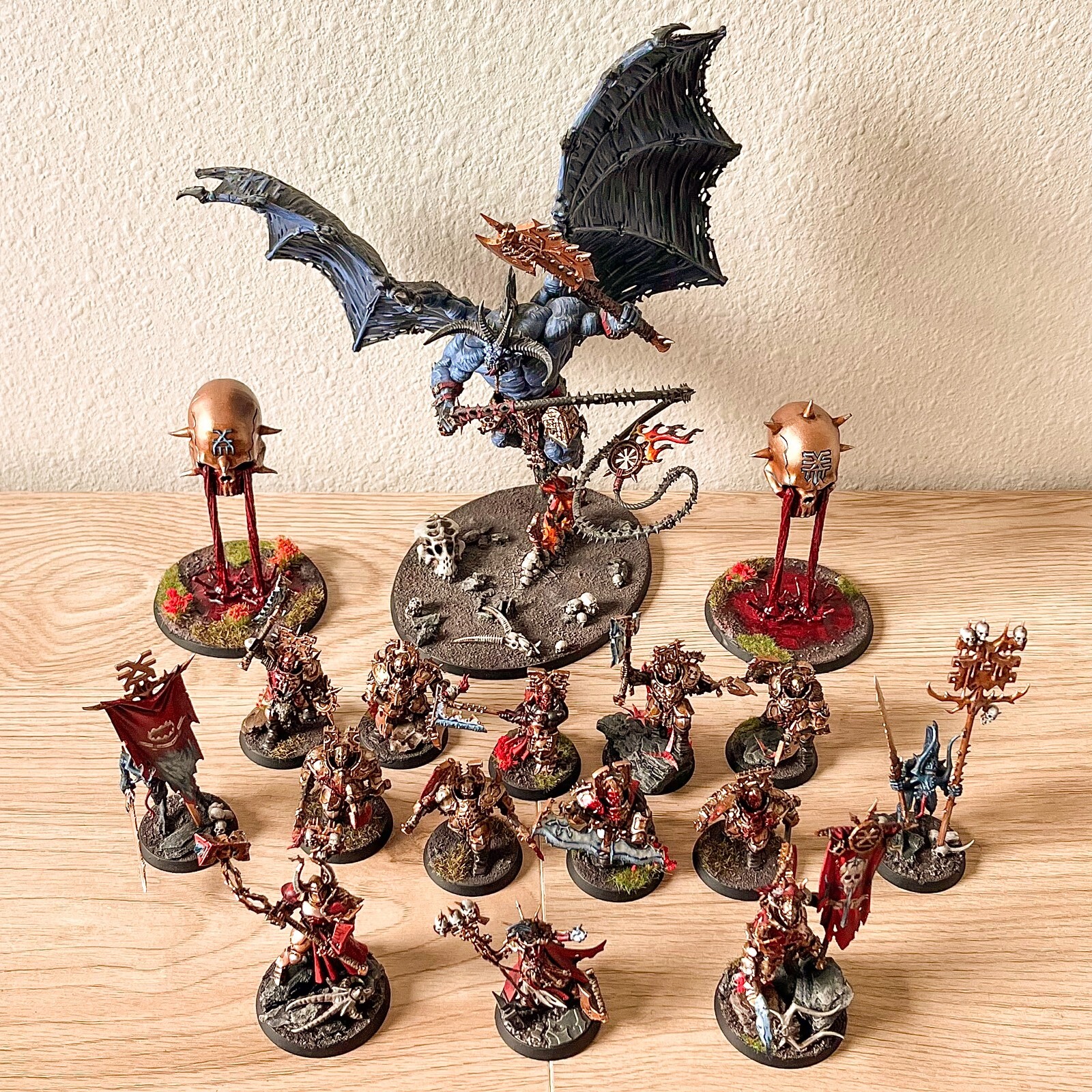 Warhammer Age Of Sigmar - Painted Blades Of Khorne Army Warhammer Age Of Sigmar - Painted Blades Of Khorne Army