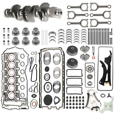 N55 3.0L Engine Overhaul Rebuild Kit & Crankshaft / Con Rod / Timing Set For BMW