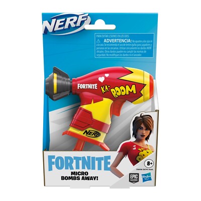 Nerf Fortnite Micro Bombs Away Dart Blaster with 2 Darts