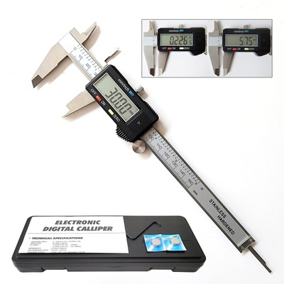 Digital Caliper,Electronic Digital Calipers, 0-6'' Calipers Measuring Tool, St...