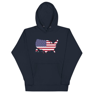 USA Hoodie, USA Flaggenkleidung, weiches und bequemer Kapuzenpullover, Unisex