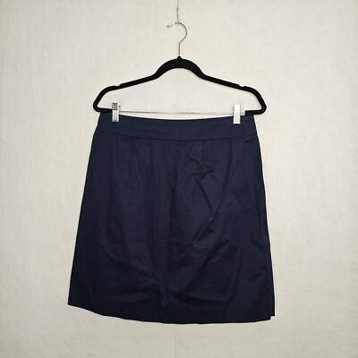 Ann Taylor Factory Skirt Womens Size 10 Navy Blue Pencil