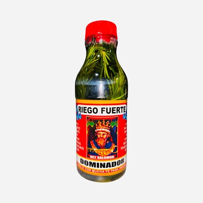 RIEGO FUERTE Dominador Rey Salomon Para Limpias Contra Daños Salaciones 1 LITER