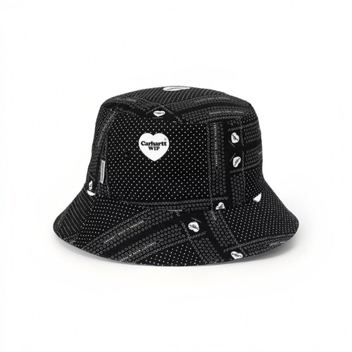 帽子 Carhartt WIP BANDANA BUCKET HAT Carhartt WIP Graphic Bucket Hat - black (heart bandana print