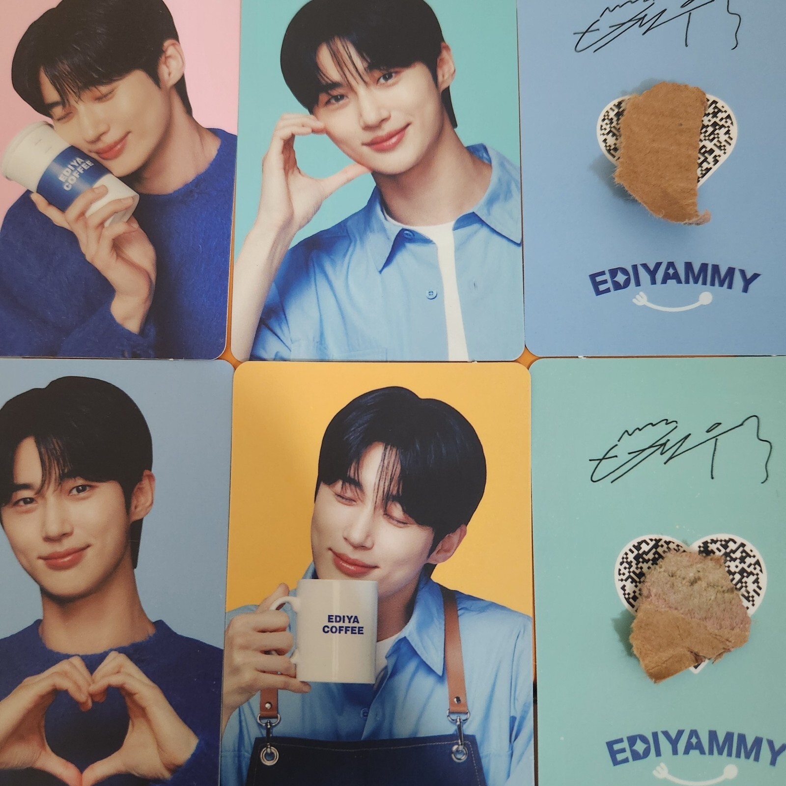 BYEON WOO SEOK PHOTOCARD korea EDIYA coffee BWS | eBay