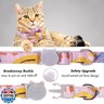 Cat Collar Breakaway, HYQHYX Floral Kitten Collar with Bell, Cute Cat Collar with Bow for Girl Boy Removable Bowtie