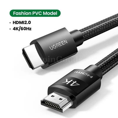 Ugreen HDMI 2.0 Cable 4K/60Hz Compatible for RTX 3080 PS4 Xbox Splitter Aux