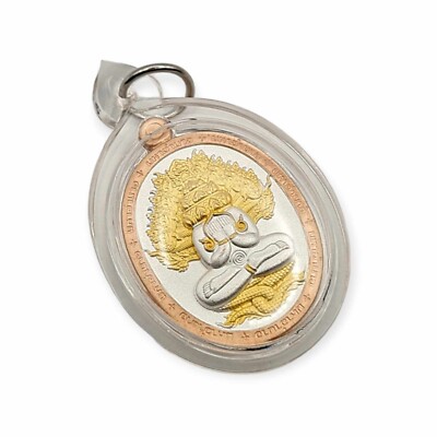 Thai amulet Rian Maha Aumnaj with Rahu Lp Im Wealth Protection Charm Pendant