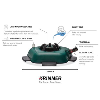 Krinner Tree Genie Large Christmas Tree Stand (New with Water Level Indicator)